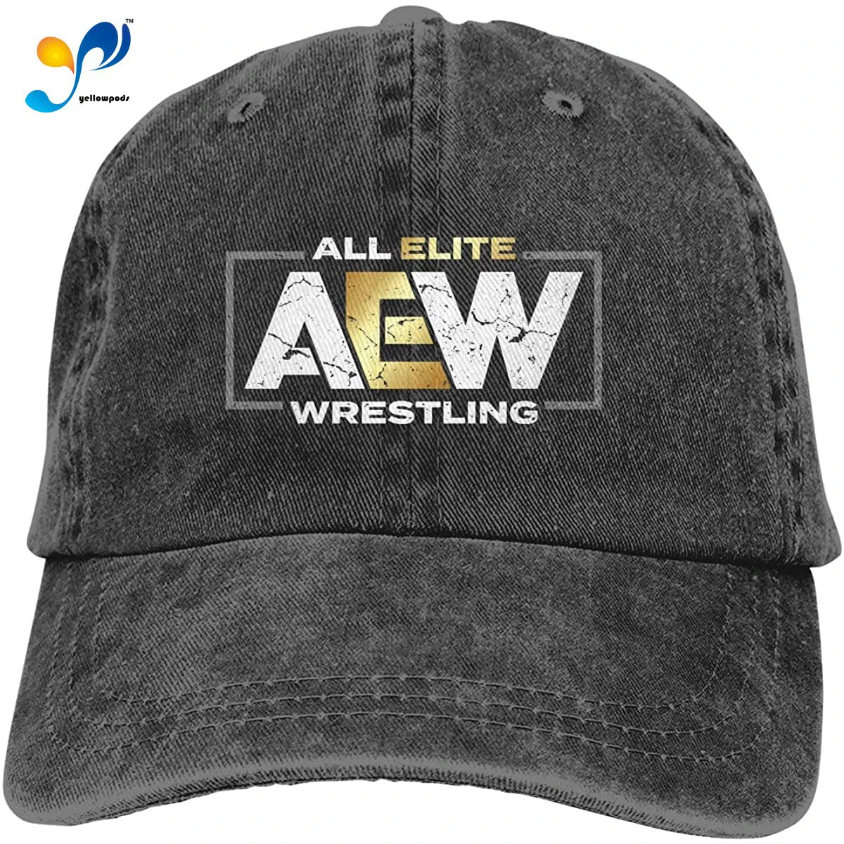 

AEW All Out Denim Caps For Mens Womens Baseball Hats Summer Casquette Black