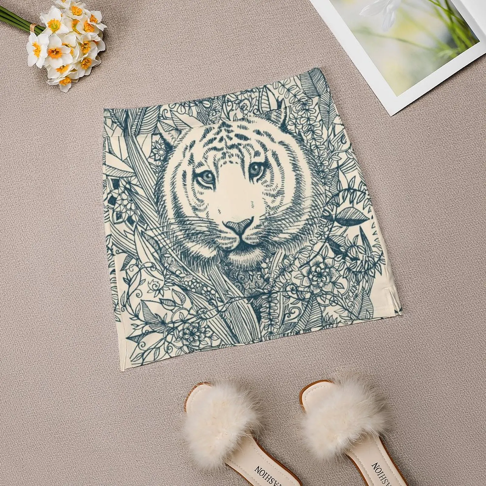 Женская юбка Tiger Tangle эстетические юбки новые модные короткие микроклин карандаш