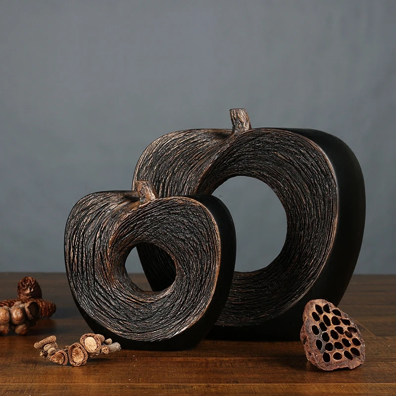 

Черная Современная креативная полимерная статуя, домашний декор, модные поделки, украшение для комнаты, предметы, винтажное украшение, поли...