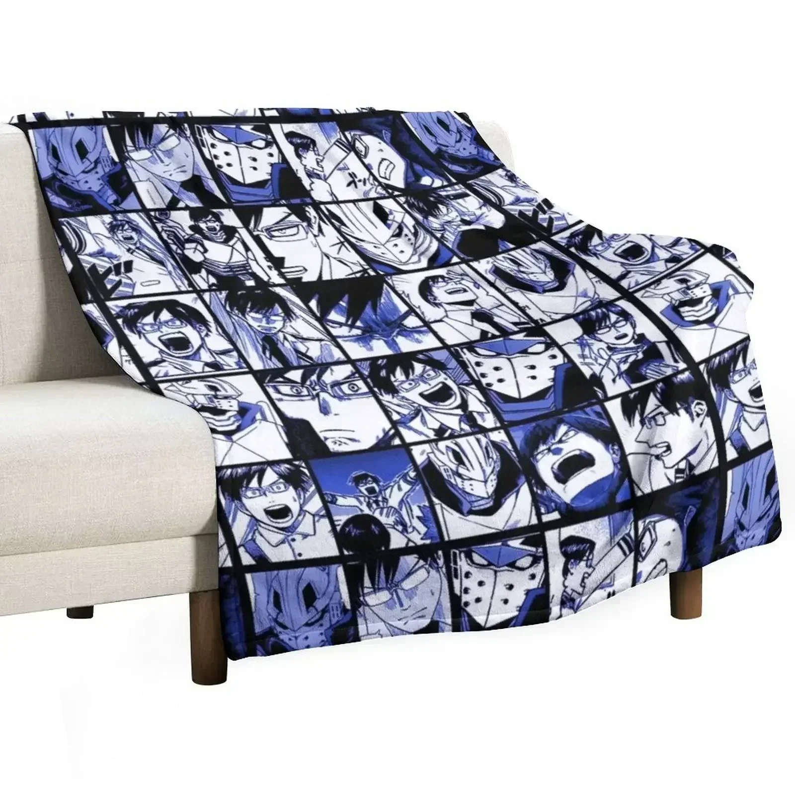 Iida Hero - Коллаж MHA Манга Панели Плед Одеяло Мягкие Одиночные Одеяла