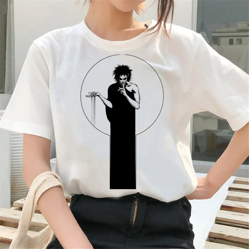 

sandman summer top t-shirt men streetwear japanese print white t shirt y2k t-shirt white t shirt streetwear