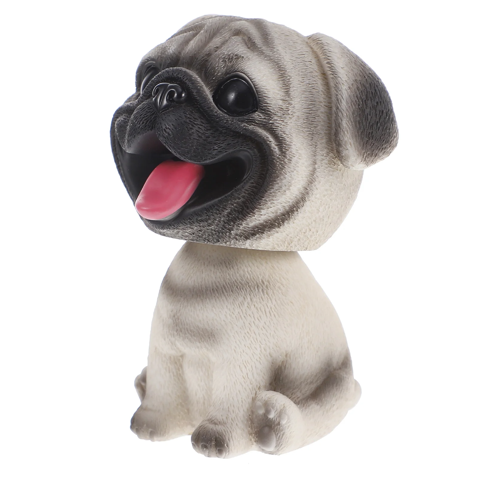

Dog Head Car Shaking Toy Dashboard Puppy Pug Bobblehead Ornament Figure Animal Figures Resin Sculpture Statue Toys Decoration