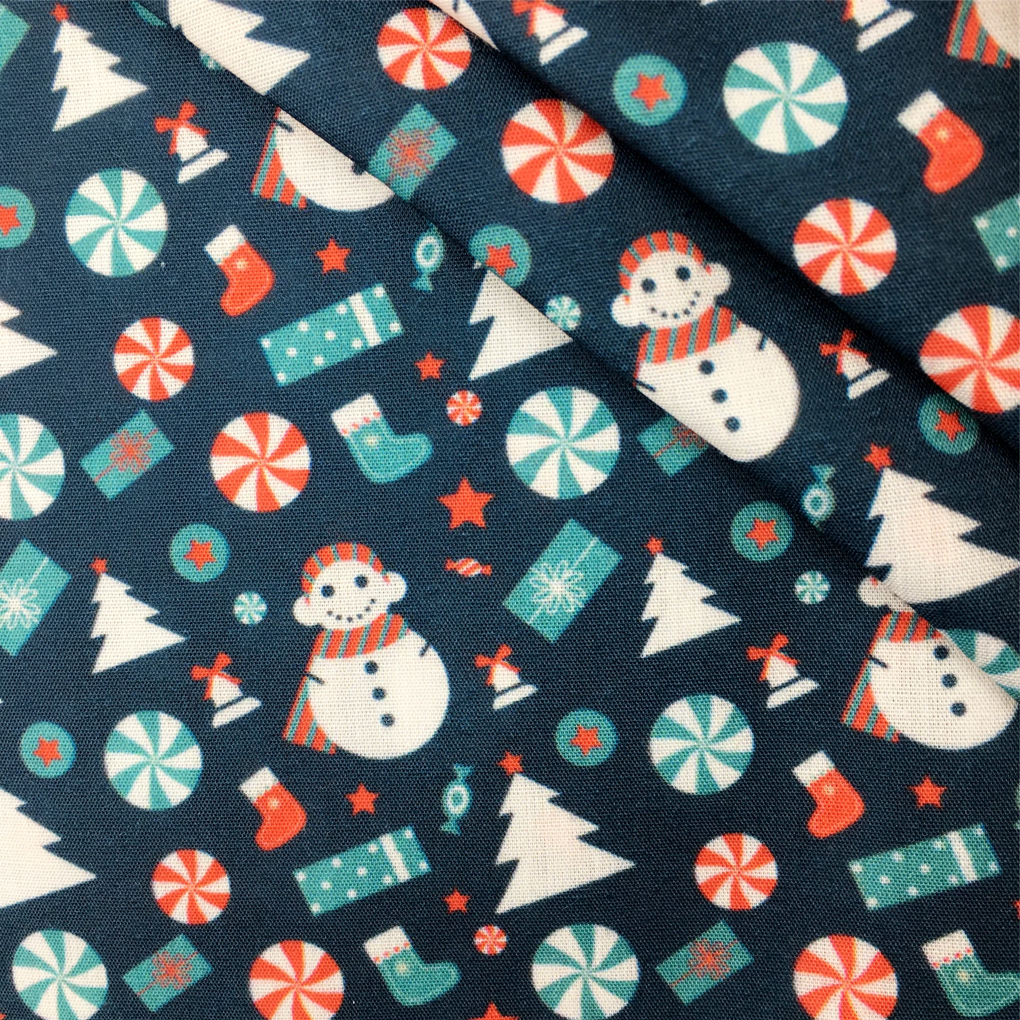 50x145 см Рождественская Снежная фототкань швейная для лоскутного шитья рукоделие