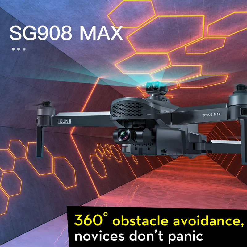 ZLL SG908 MAX / Pro 4K Профессиональный Дрон с Wi-Fi 3 км GPS 3-осевой шарнирный стабилизатор