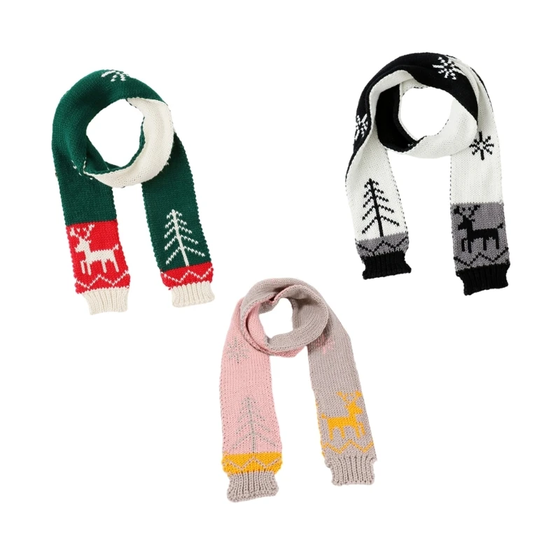 

Mens Winter Warm Long Soft Scarf Colorful Crochet Scarf for Men Soft Scarves Unisex Street Casual Neckerchief Winter