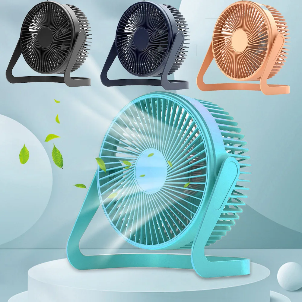 

360° Rotating Mute Fan USB Plug In Desktop Fan Mini Adjustable Portable Electric Fan Summer Air Cooler For Home High Quality Fan