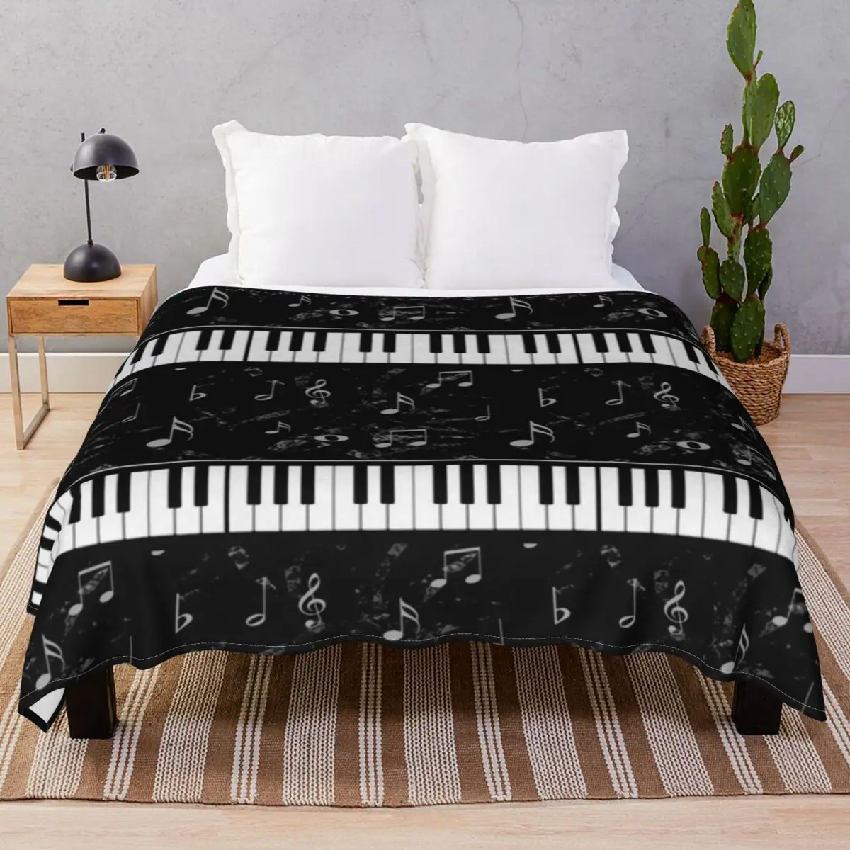 

Черно-белое одеяло для пианино, Фланелевое летнее теплое одеяло, s для постельного белья, домашний диван, для путешествий, кинотеатра