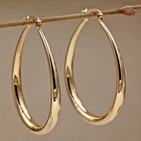 fashion smooth hoop earrings jewelry gift for women