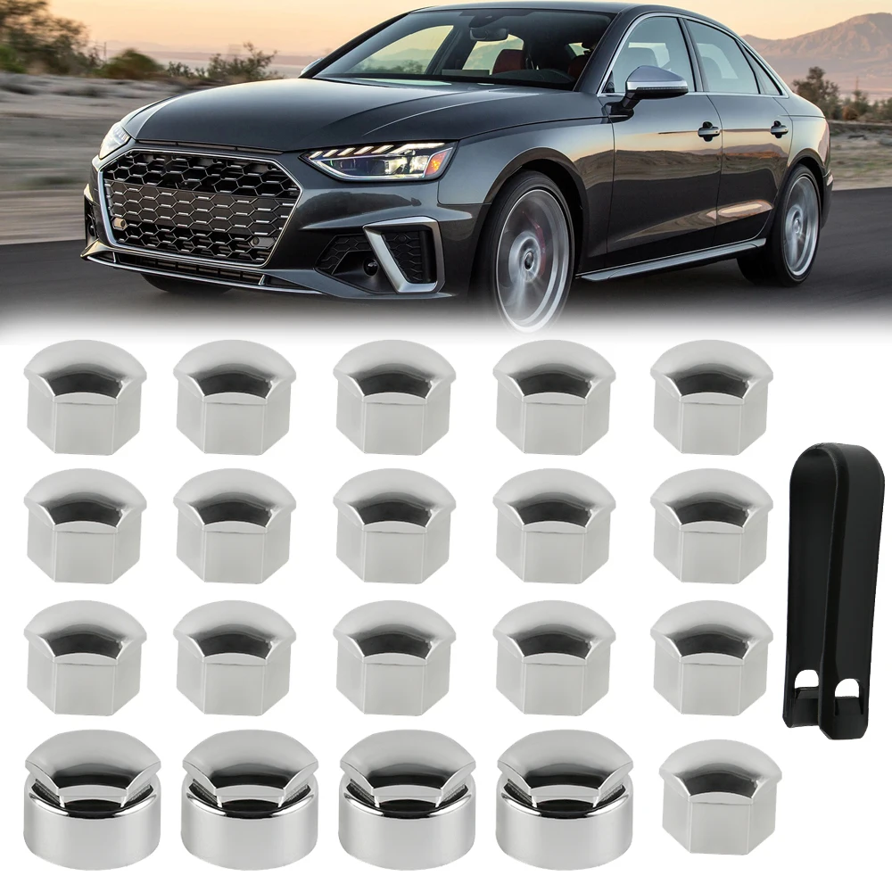 

20pcs 17mm Car Wheel Nut Caps Bolt Covers Universal Car Hub Screw Protection Cover For Audi VW Vauxhall BMW Auto Exterior Decor