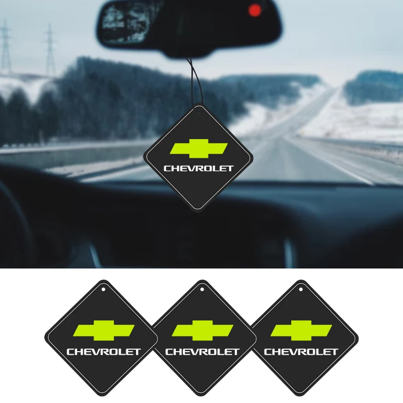 

1/10pcs Car Logo Air Freshener Aromatherapy Tablet Fragrance Smell Diffuser Pendant For Chevrolet Cruze Aveo Trax Niva Levels SS