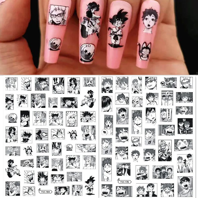 Новейшая самоклеящаяся наклейка в японском стиле аниме 3D для задней панели