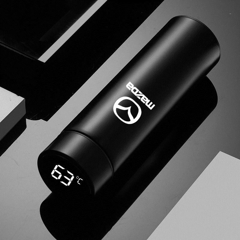 Термосы автомобильные портативные 500 мл с сенсорным ЖК-экраном для Mazda 3 CX5 6 BK GH 2 CX3