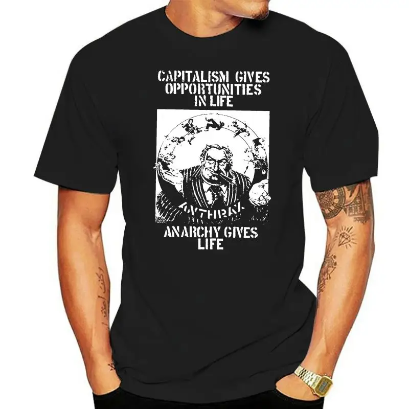 

Fashion 100% Cotton Men T Shirt Anthrax Capitalism Is Cannibalism 1982 Ep Album Cover T-Shirt
