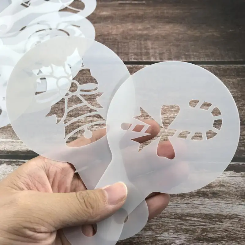 Форма для кофе молочного торта кекса трафарет шаблон необычный бариста капучино