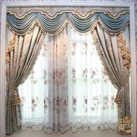customized european style curtains living room luxury atmosphere villa american style bedroom dining room french style