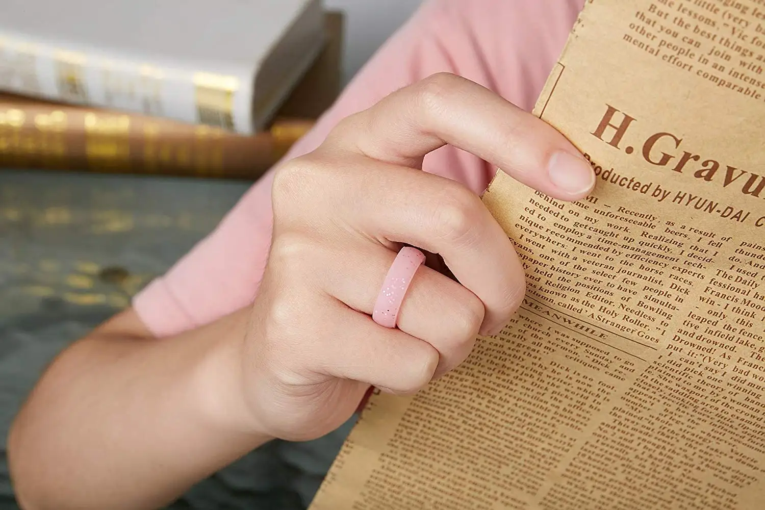 GEEDYN 5 7 мм широкое глянцевое Силиконовое кольцо для женщин шт. в упаковке тонкая