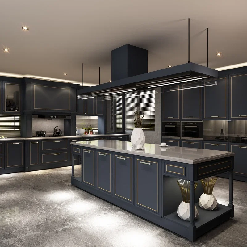 Вся шкаф на заказ кухня украшение для всего дома кварцевый камень настольный