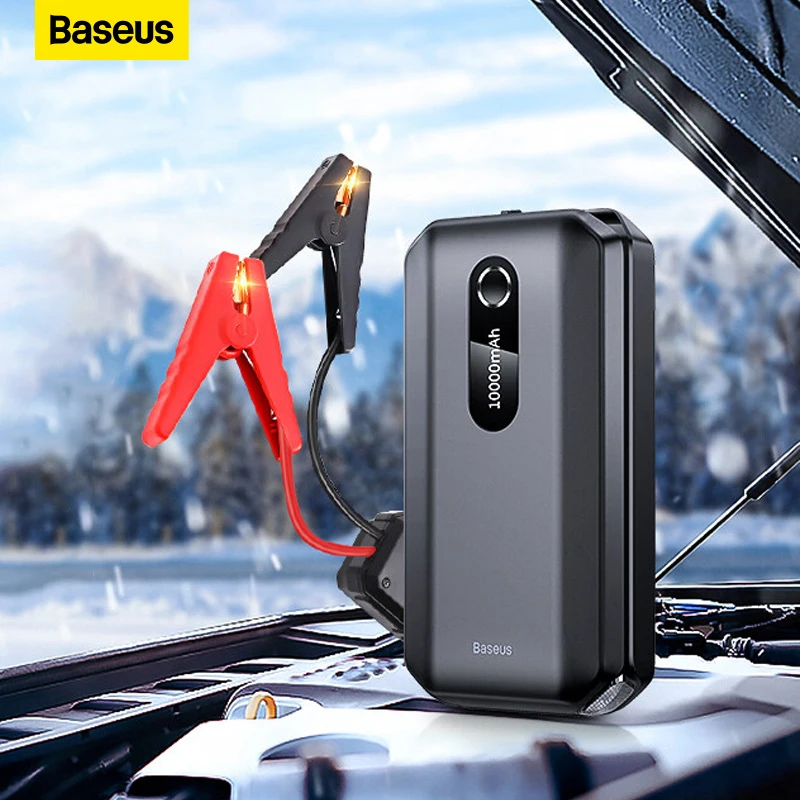 

Автомобильное пусковое устройство Baseus, внешний аккумулятор 10000 мАч для автомобильного аккумулятора, портативное автомобильное пусковое ус...