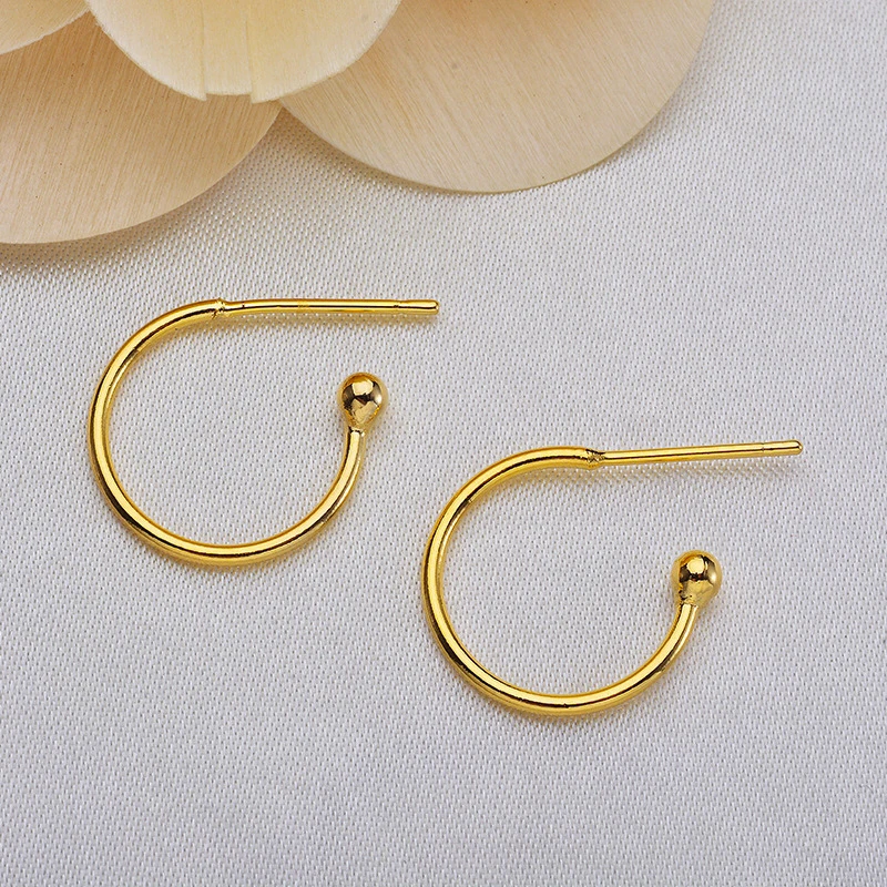 

10pcs Not Allergic Gold Ear Hook Clasps Hooks DIY Fashion Earring Jewelry Findings Accessories