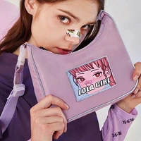 mbti 2022 new women shoulder bag ins hot sale e girl bag female fashion cartoon handbags casual daily purple street bolso mujer
