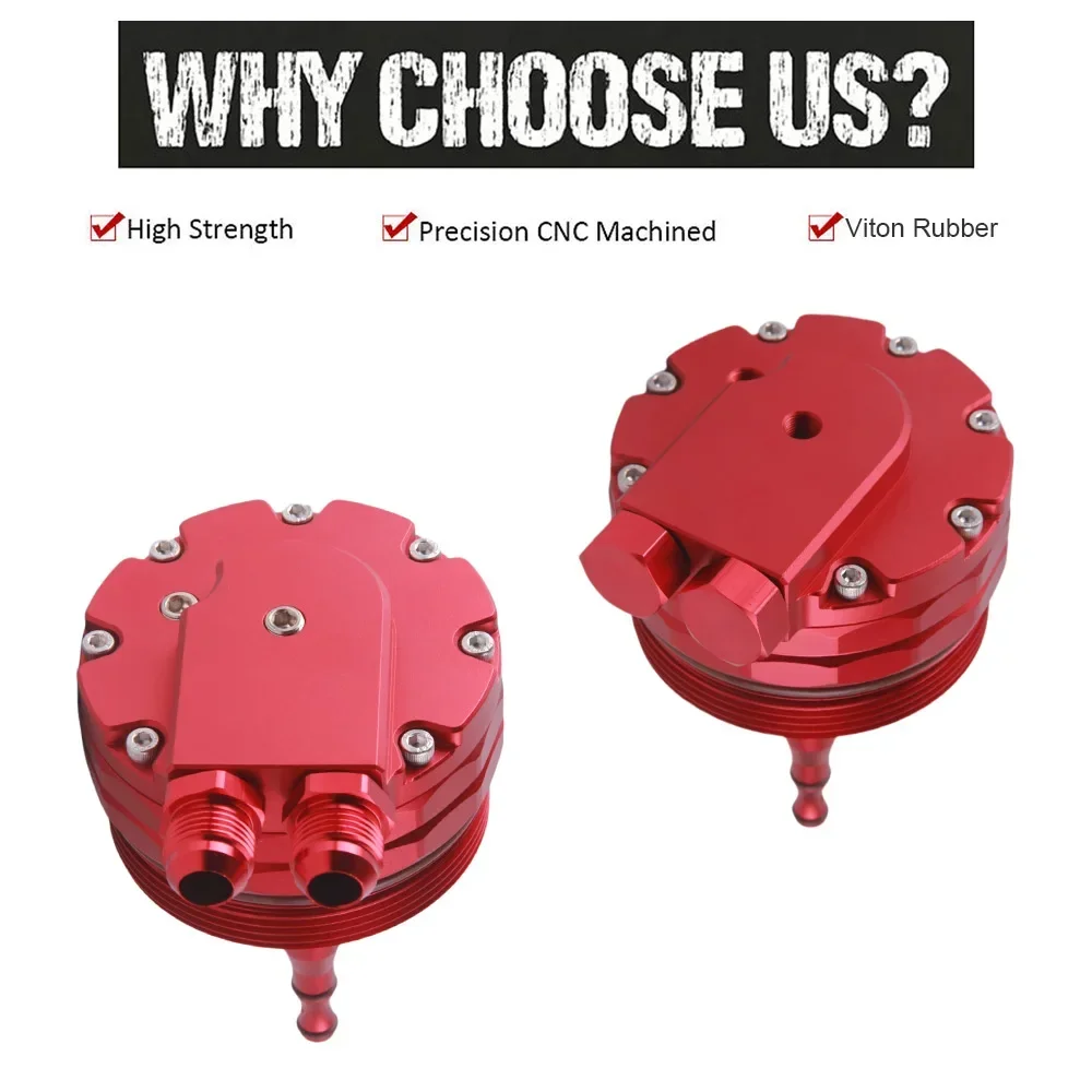 Крышка фильтра масляного радиатора AN10 фитинги и 2 порта датчика для BMW M52 M54 M56 E46 E39