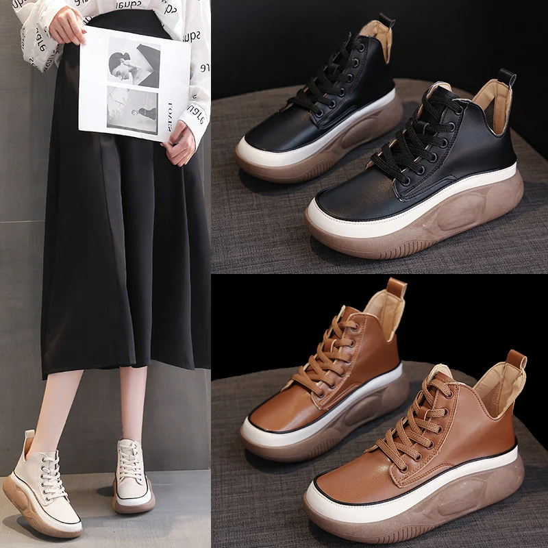 

Women Boots Ankle Mirror PU Leather Fashion Boots New 2022 Autumn Woman Shoes Motorcycle Boots Chelsea Ladies Casual Shoe