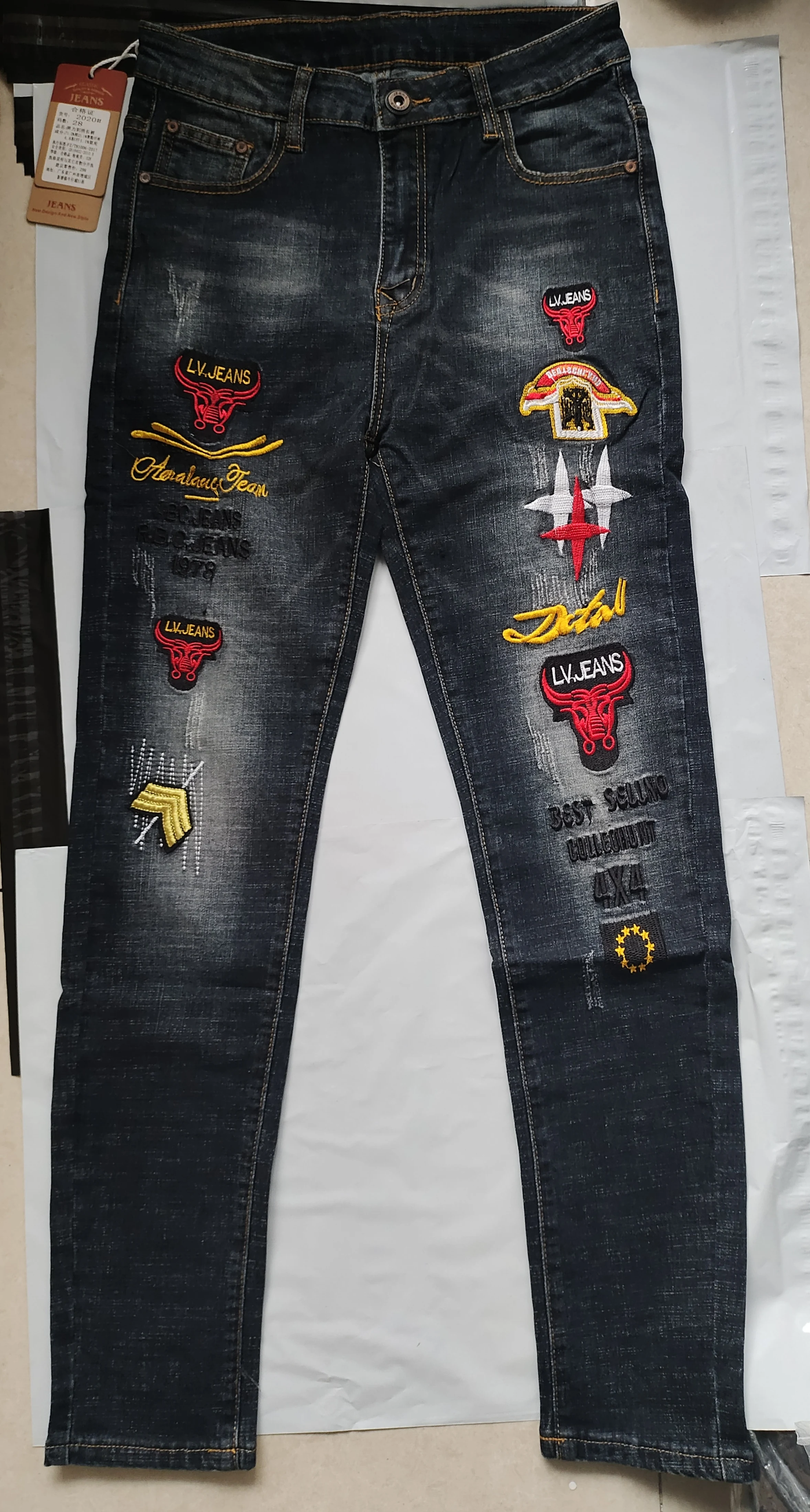 

Мужские рваные джинсы Y2k, уличная одежда, повседневные брюки, мужская одежда