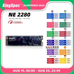 Твердотельный накопитель KingSpec SSD, M.2 2280 (от 128 гб до 4 ТБ)