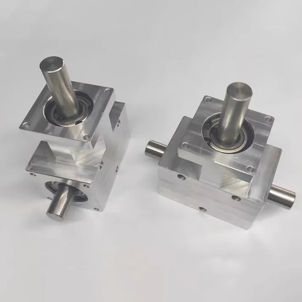 Маленький спиральный конический переключатель передач коаксиальный двойной