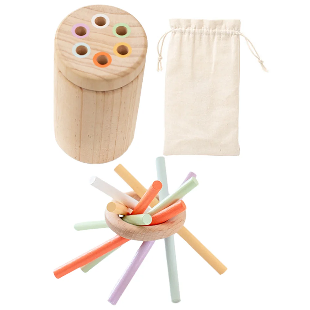 

Balance Stick Toy Household Balancing Sticks Toys Montessori Toddlers 1 Years Bar Educational Wooden Plaything Fine Motor