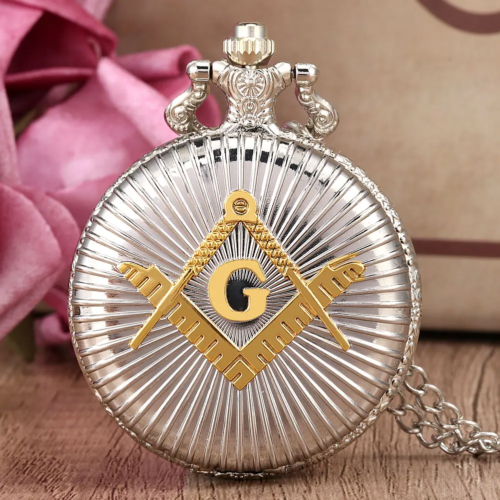 

Beautiful Large Pocket Watch Durable Quartz Movement Alloy Thin Chain Men's Pocket Watch Pendant Detachable Chain for Men