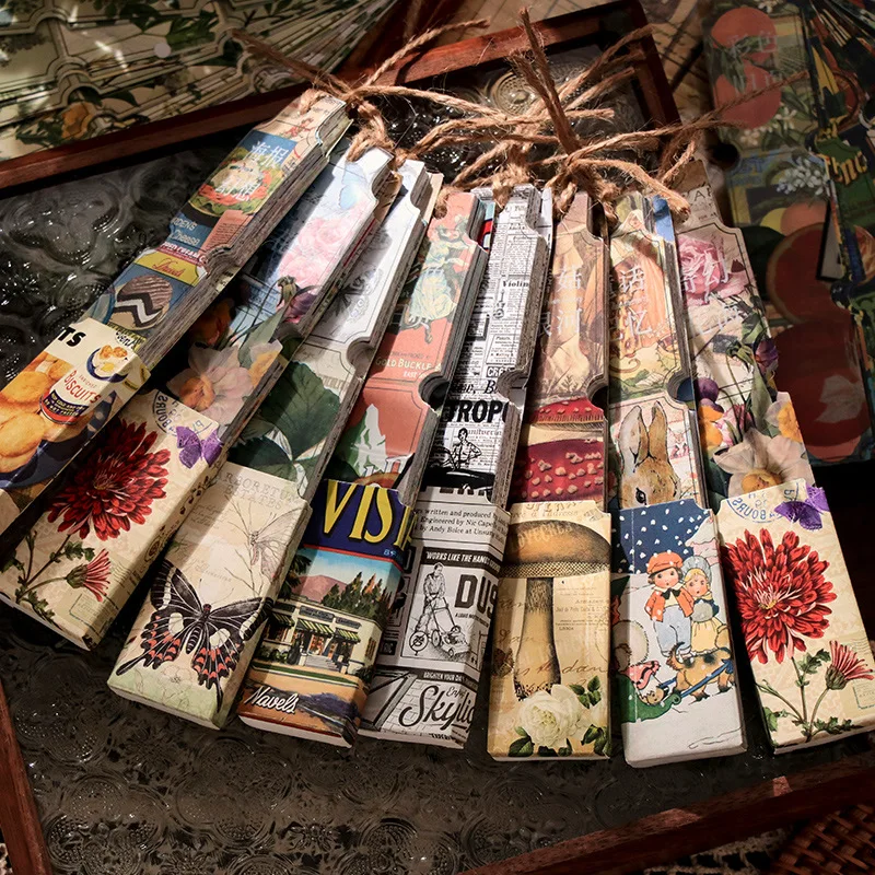 

European Vintage Plant Washi Tape Stickers Junk Journal Angel Decorative Masking Tape Retro Diary Album Scrapbooking Material