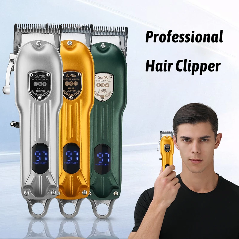 

New Barber Shop Professional Rechargeable Hair Clipper USB Charging Cordless Oil Head Carving Bald Electric Hair Clipper