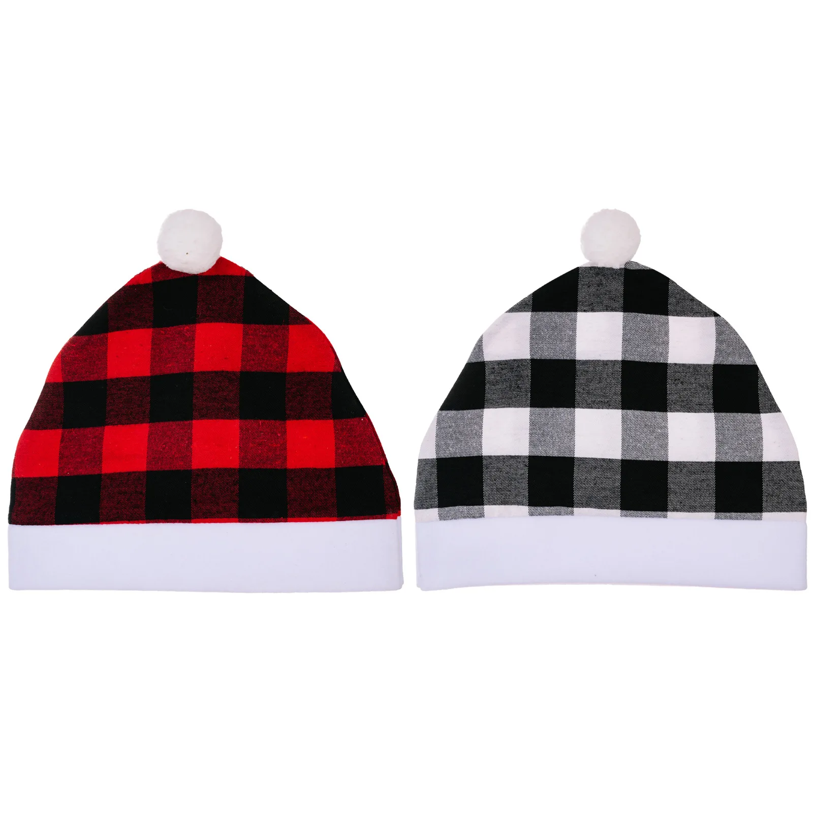 Рождественская декоративная красно-черная клетчатая накидка на автомобильное