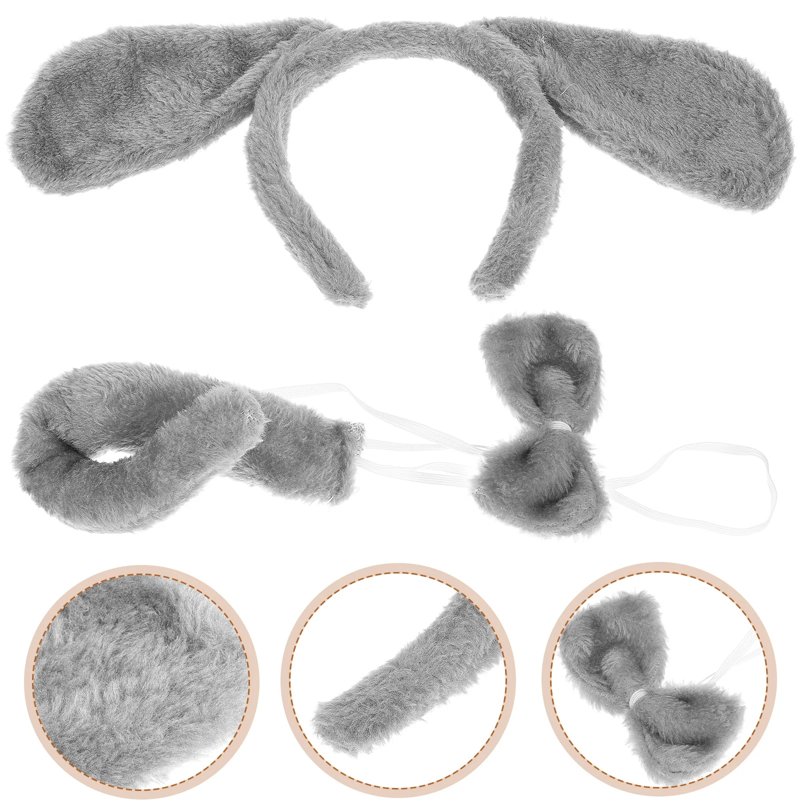 Костюм животного голова бандана хвост повязка на голову с собачьими ушками
