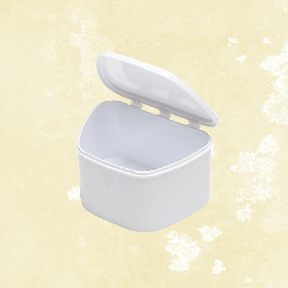 

Denture Box Teeth Soaking Cup False Container Containers Holder Storage Retainerbath Decorative