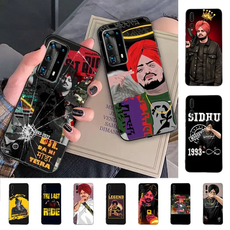 

Indian Rapper Sidhu Moose Wala Phone Case for Huawei P30 40 20 10 8 9 lite pro plus Psmart2019
