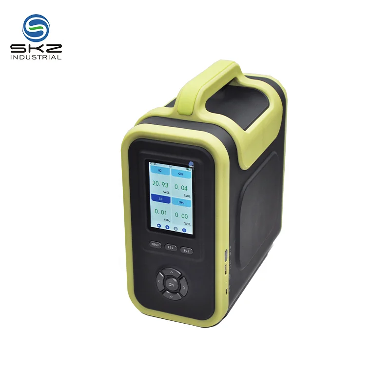 

With data storage color screen SKZ1050D-CH4 CO2 N2 H2 4 in 1 multi-gas leakage detector with alarming function