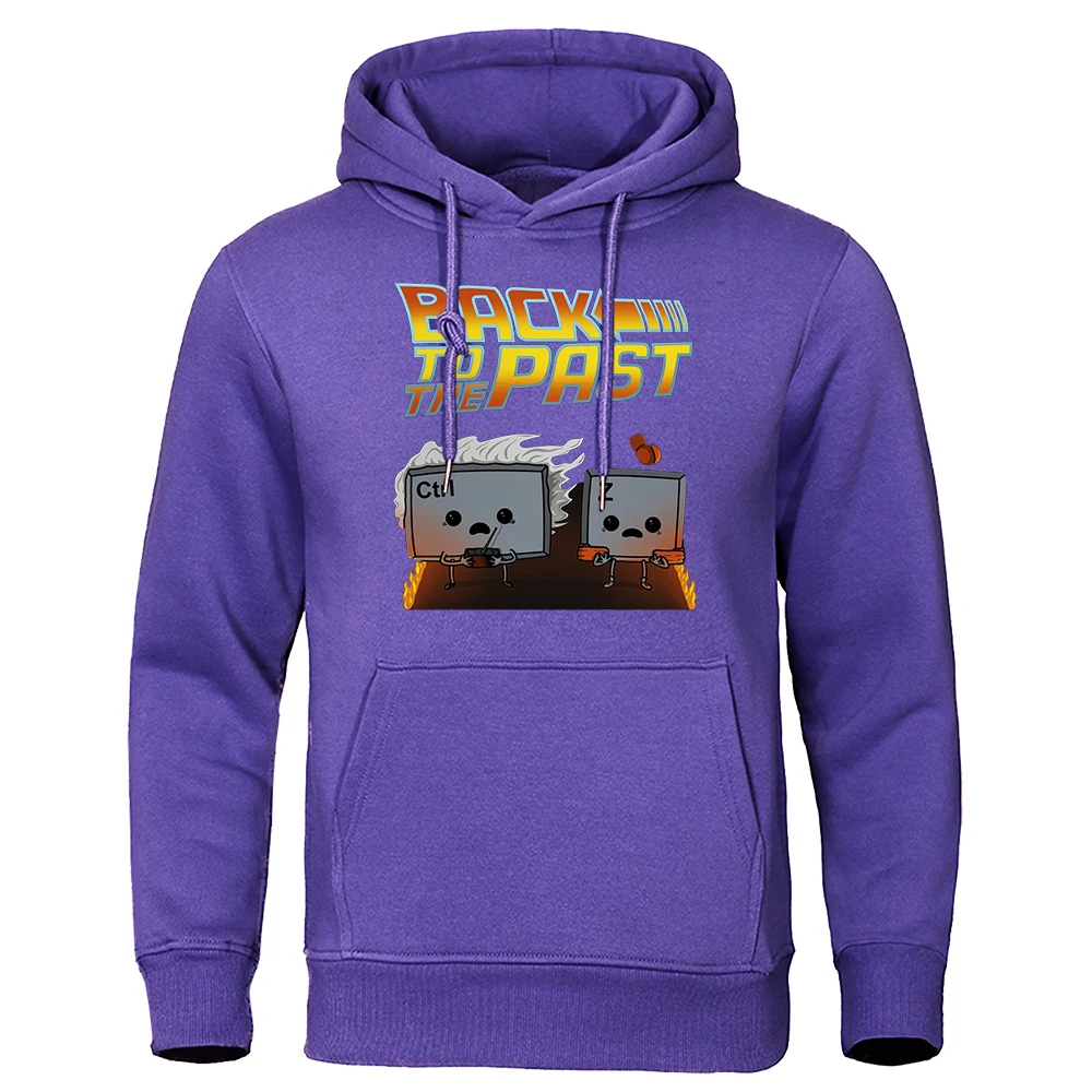 

Back To The Past Arcade Age Print Men Hoody Fashion Loose Streetwear Crewneck Fleece Pullovers Autumn Oversized Clothing Male