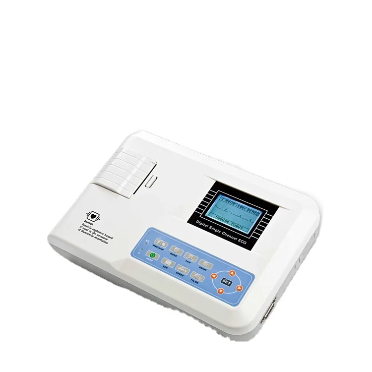 

Best Selling Portable One Channel 12 lead ECG Machine with software ECG100G