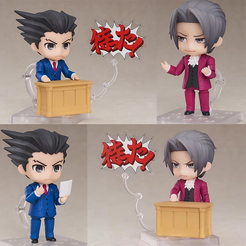 

Phoenix Wright Miles Edgeworth Ace Attorney 1761 1762 Anime Action Figure Model Collection Cartoon Figurine Toys For Friend gift