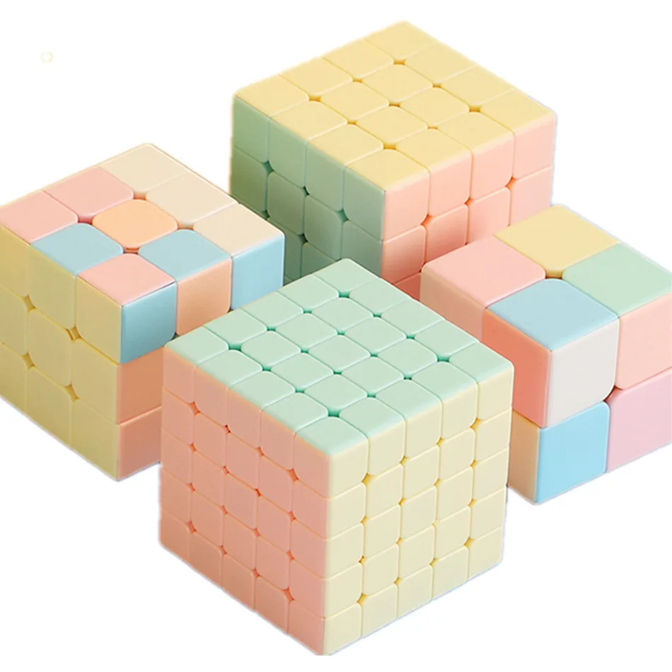 2022 Новый магический куб Макарон без наклеек для умных игр 2x2 3x3 4x4 5x5 Пирамида