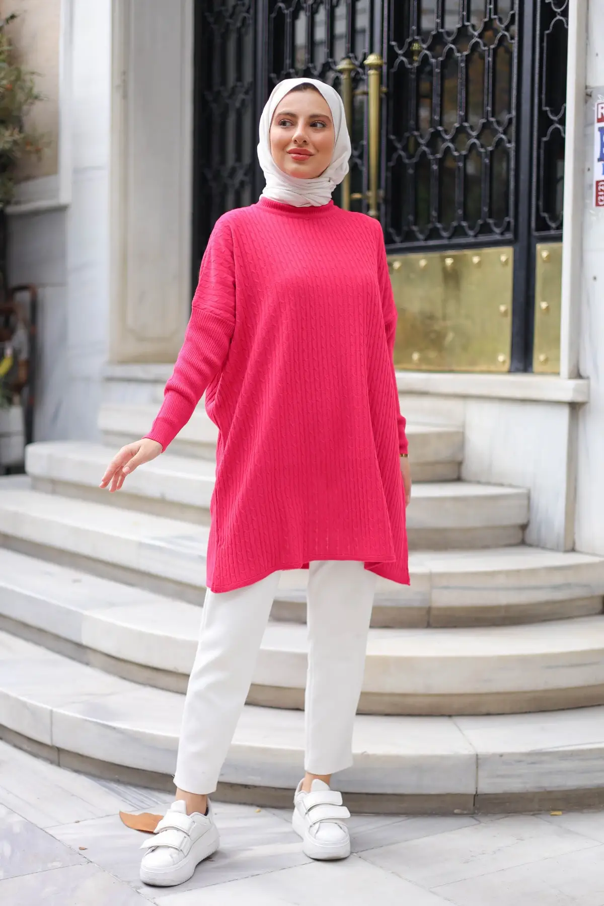 

Женская трикотажная туника с коротким воротником, прямая Длинная блузка и одежда