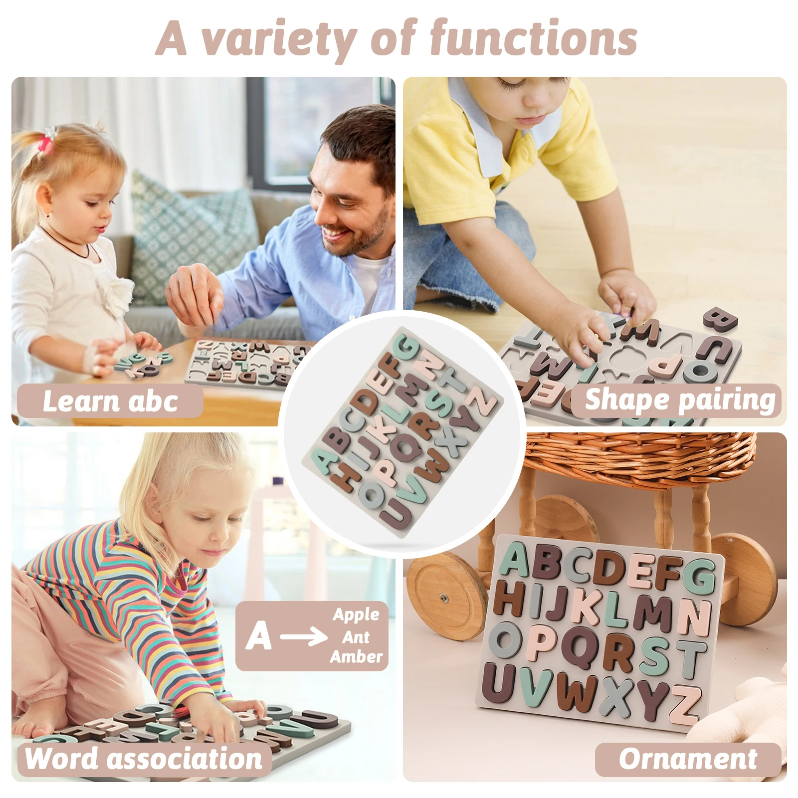 Детская развивающая игрушка-пазл Давайте сделаем |