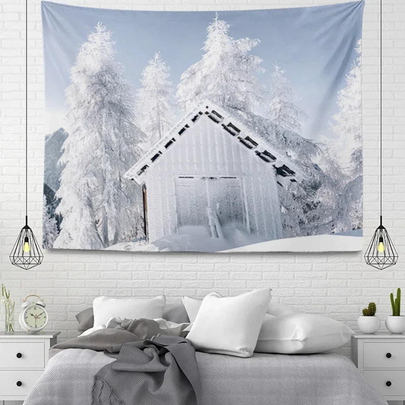 Настенный гобелен с растениями эстетический декор для домашней комнаты стиль