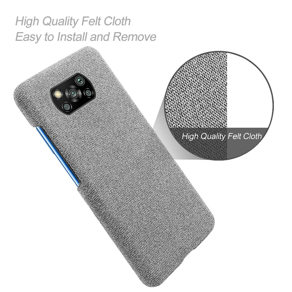 

Funda Poco x3 pro NFC Case Luxury Silm Fabric Protection Back Covers For Xiomi Xiaomi Pocophone Poko Pocox3 Pro NFC Poco X 3 Pro