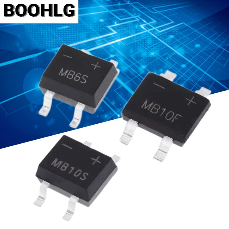 Мостовой выпрямитель MB6S MB6F MB10S MB10F SOP-4, 50 шт./партия