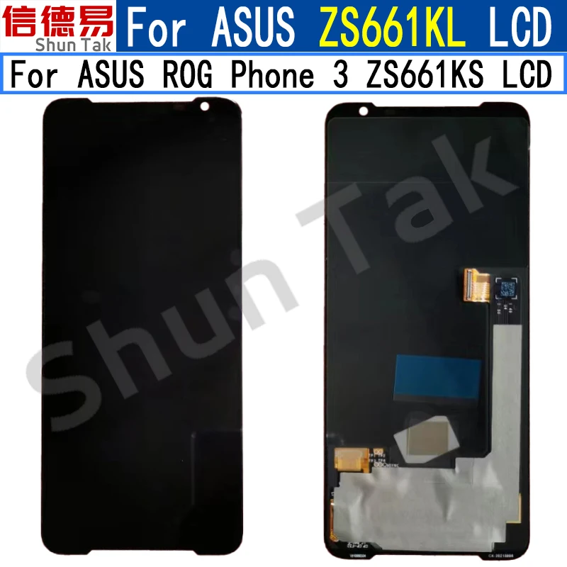 

Оригинальный ЖК-дисплей 6,59 дюйма для Asus ROG Phone 3 ZS661KS для Asus ZS661KL LCD