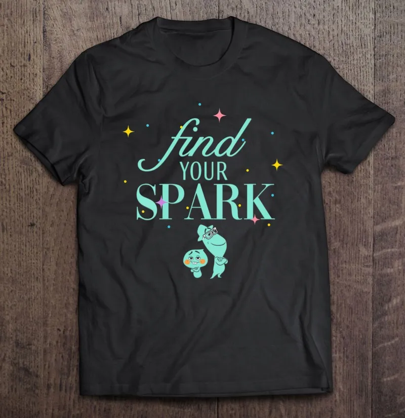 

Мужская хлопковая футболка оверсайз Pixar Soul Find Your Spark 2