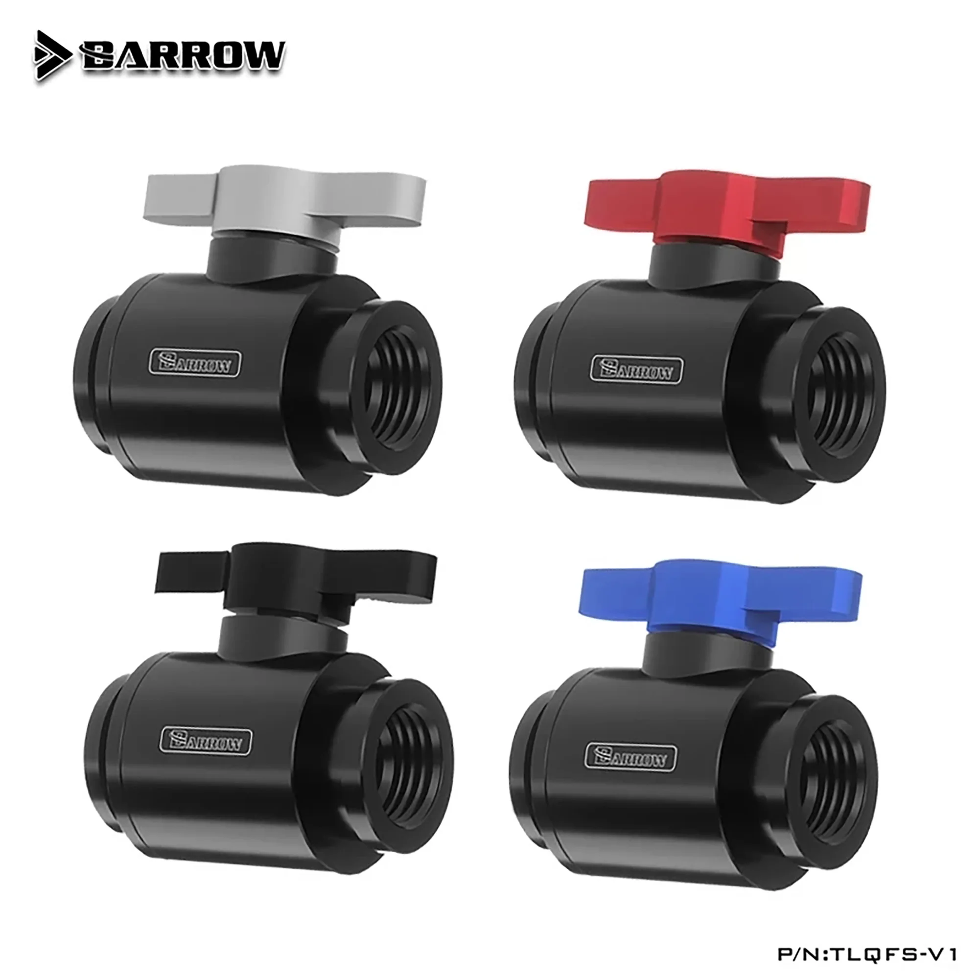 Barrow черный мини-клапан для водяного охлаждения с ручкой